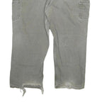 CARHARTT Mens Relaxed Work Jeans Grey Denim W44 L27 Durable Heavy Cotton