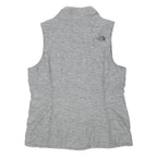 THE NORTH FACE Womens Grey Zip Jacket L Polyester Plain Sleeveless Lightweight