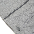 THE NORTH FACE Womens Grey Zip Jacket L Polyester Plain Sleeveless Lightweight