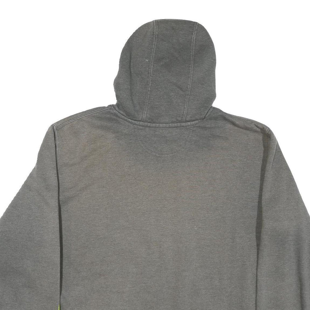 CARHARTT Mens Grey Hoodie XL Cotton Blend Pullover Logo Print Workwear