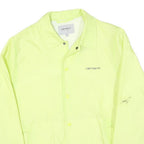 CARHARTT Mens Yellow Jacket S Polyester Blend Plain Zip Casual Lightweight