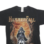 FRUIT OF THE LOOM Mens Black HammerFall Graphic T-Shirt M Short Sleeve Crew Neck