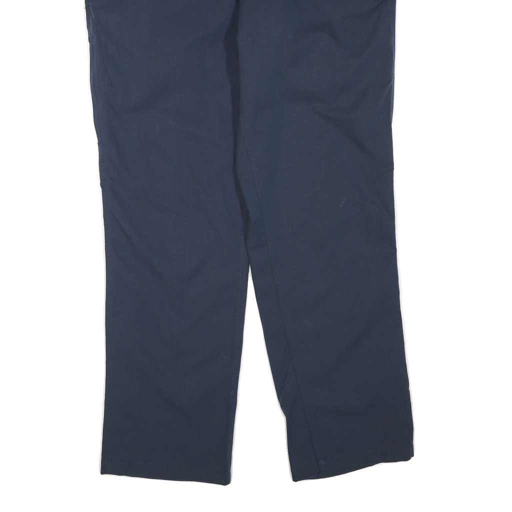 CARHARTT Mens Polyester Blend Navy Regular Straight Trousers W36 L30 Workwear