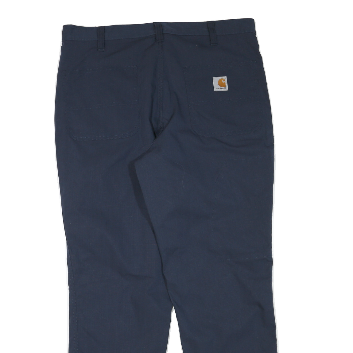 CARHARTT Mens Polyester Blend Navy Regular Straight Trousers W36 L30 Workwear