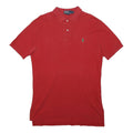 POLO RALPH LAUREN Mens Red Short Sleeve Plain S Cotton Polo Shirt