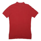 POLO RALPH LAUREN Mens Red Short Sleeve Plain S Cotton Polo Shirt