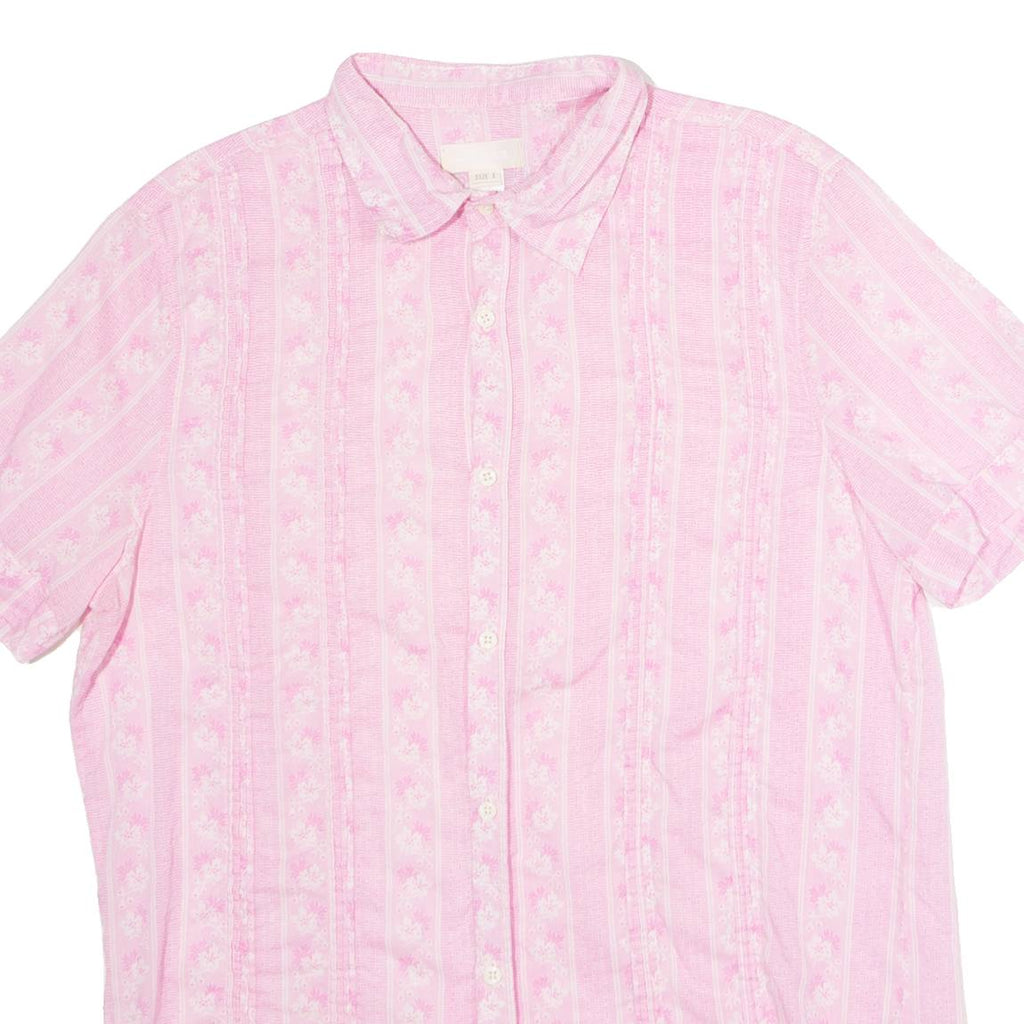 DIESEL Womens Shirt Pink Floral L