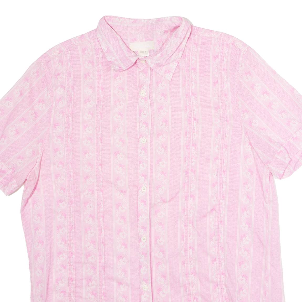DIESEL Womens Shirt Pink Floral L