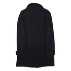 DKNY Womens Black Zip Jacket L Polyester Blend Plain Stylish Comfortable