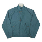 Mens Blue Polyester Blend Zip Jacket L Casual Plain Lightweight Outerwear