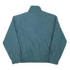 Mens Blue Polyester Blend Zip Jacket L Casual Plain Lightweight Outerwear
