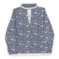 FAT FACE Girls Blue & Pink Butterfly 1/4 Zip Sweatshirt 10-11Y Cotton Blend