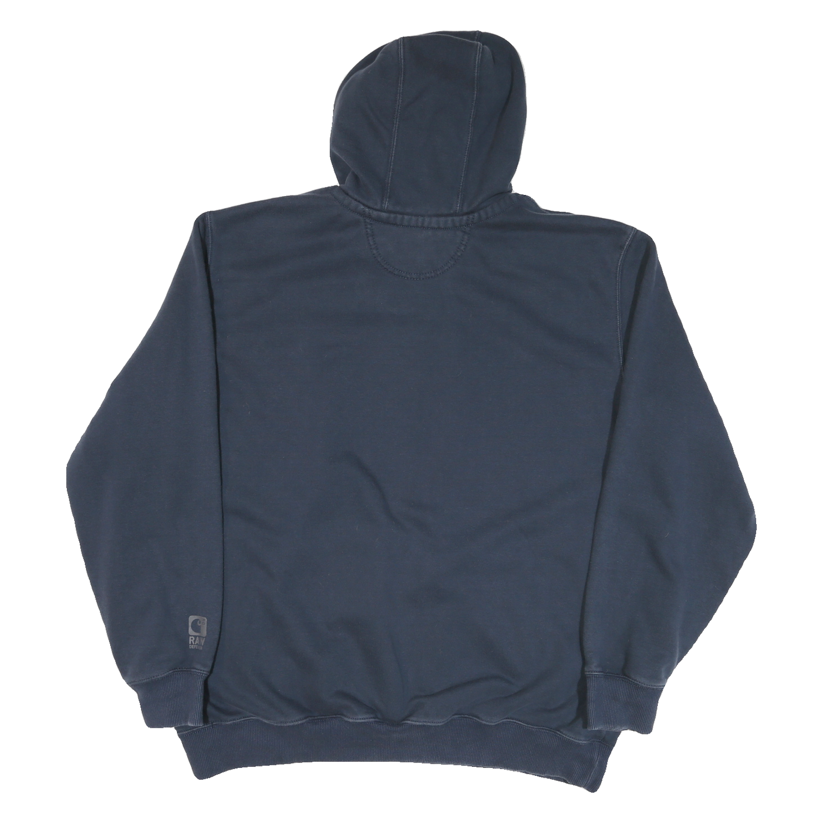 CARHARTT Mens Navy Blue Hoodie 2XL Workwear Cotton Blend Pullover
