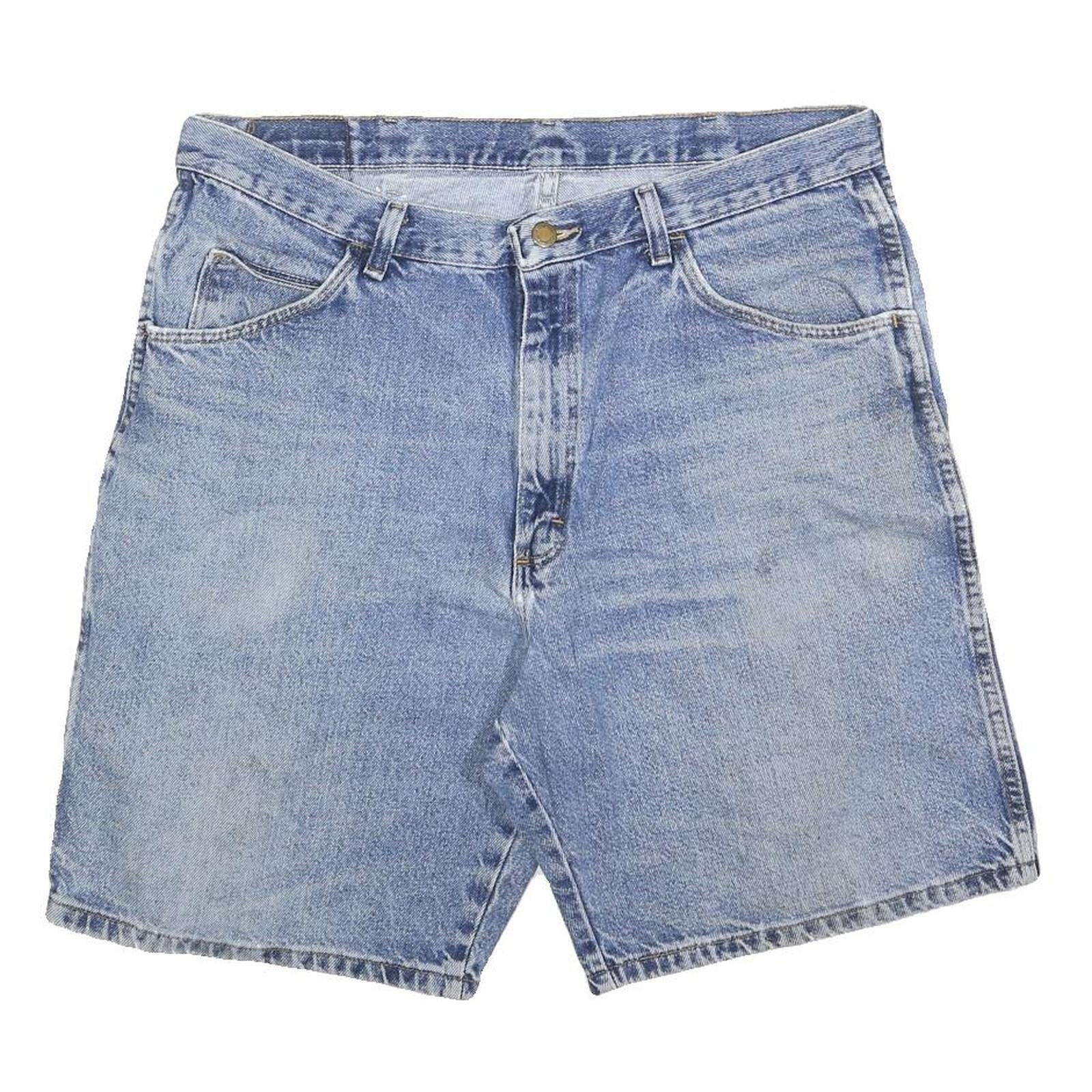 WRANGLER Mens Shorts Blue Denim Casual L W36 Summer Essential