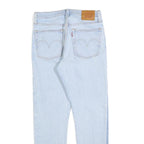 LEVI'S 501S Womens Jeans Blue Slim Straight Denim Light W26 L28 Raw Hem