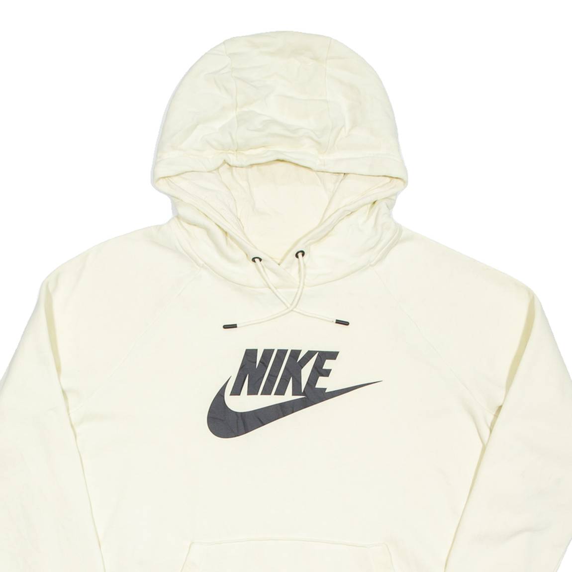NIKE Womens Yellow Hoodie L