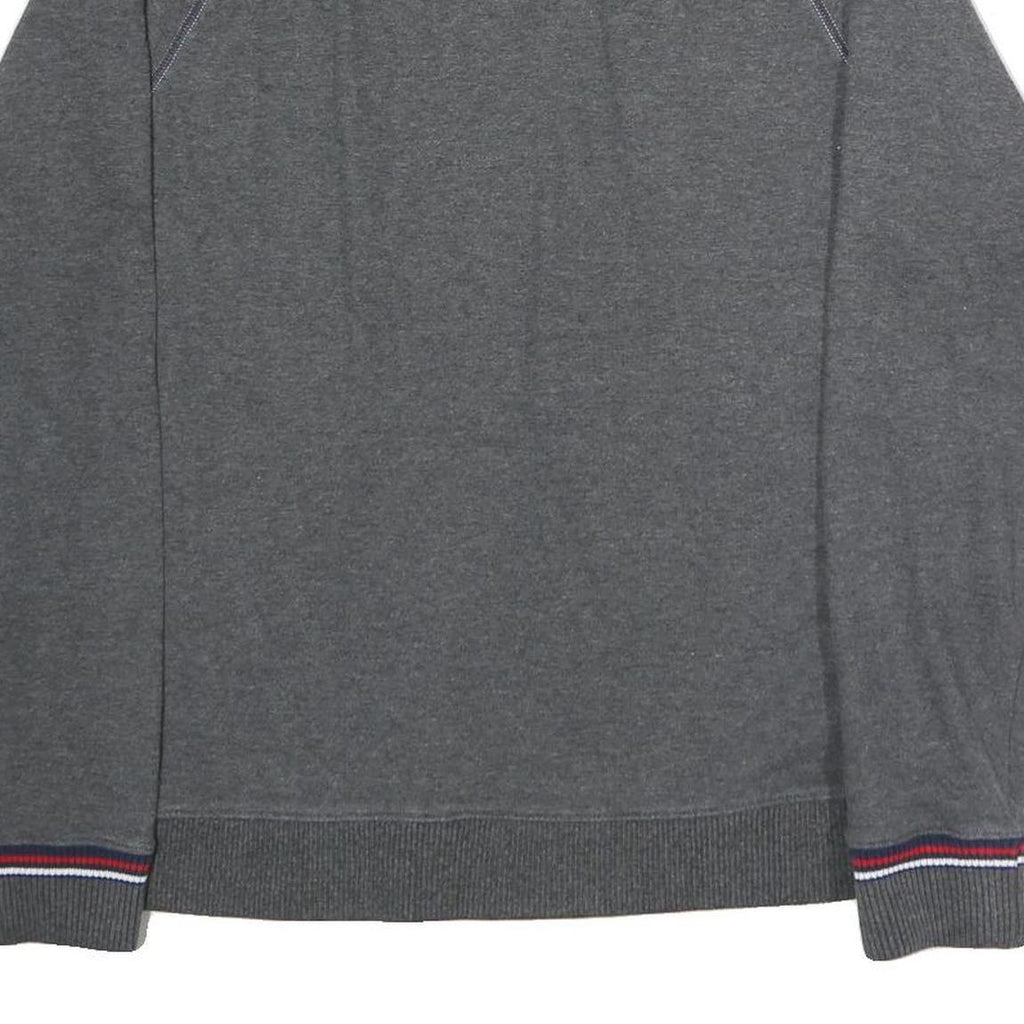 FILA Mens Grey Cotton Crew Neck M Sweatshirt Embroidered Logo Retro Style