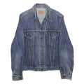LEVI'S Womens Blue Denim Jacket L Cotton Button Closure Classic Fit Casual