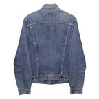 LEVI'S Womens Blue Denim Jacket L Cotton Button Closure Classic Fit Casual