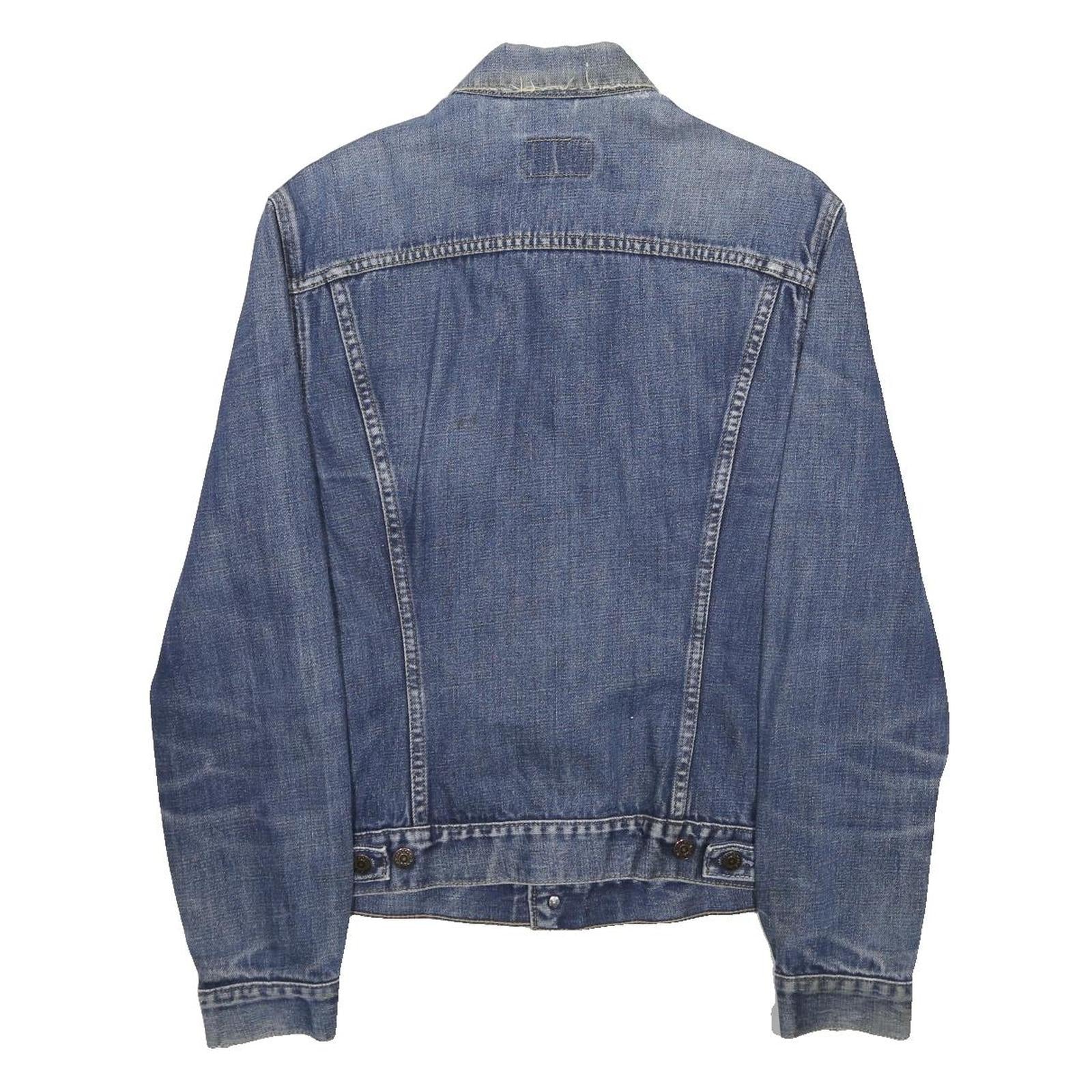 LEVI'S Womens Blue Denim Jacket L Cotton Button Closure Classic Fit Casual