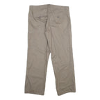 NORTH ROUTE Womens Polyester Blend Beige Regular Fit Straight Trousers W38 L32