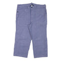 SPILAG Mens Cotton Blend Blue Relaxed Straight Trousers W38 L23 Casual Workwear