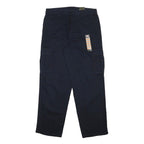 DICKIES Mens Cotton Blend Navy Loose Fit Straight Leg Trousers W36 L34 Cargo