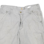 CARHARTT Mens Shorts Grey Casual M W34 Cotton Blend Comfortable Workwear