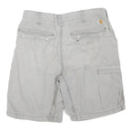CARHARTT Mens Shorts Grey Casual M W34 Cotton Blend Comfortable Workwear