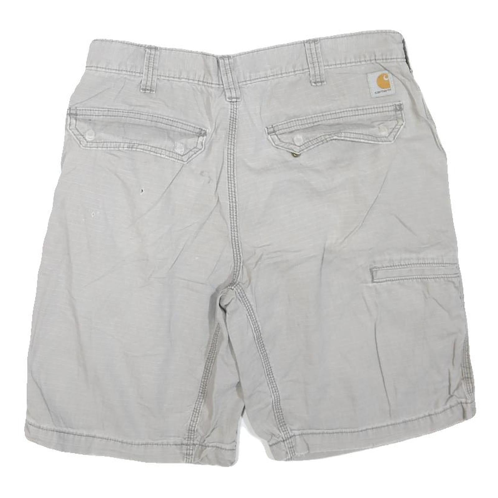 CARHARTT Mens Shorts Grey Casual M W34 Cotton Blend Comfortable Workwear