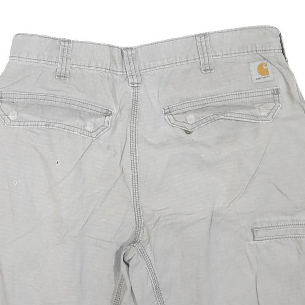 CARHARTT Mens Shorts Grey Casual M W34 Cotton Blend Comfortable Workwear