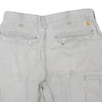 CARHARTT Mens Shorts Grey Casual M W34 Cotton Blend Comfortable Workwear