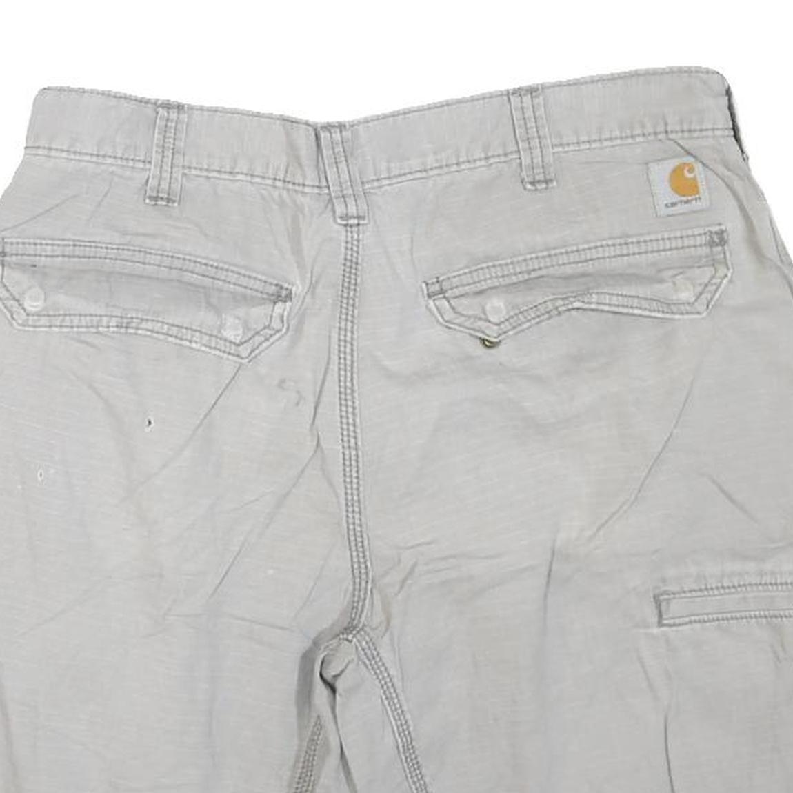 CARHARTT Mens Shorts Grey Casual M W34 Cotton Blend Comfortable Workwear