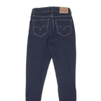 LEVI'S Womens Jeans Blue Regular Skinny Denim Dark W25 L28 Classic Zip