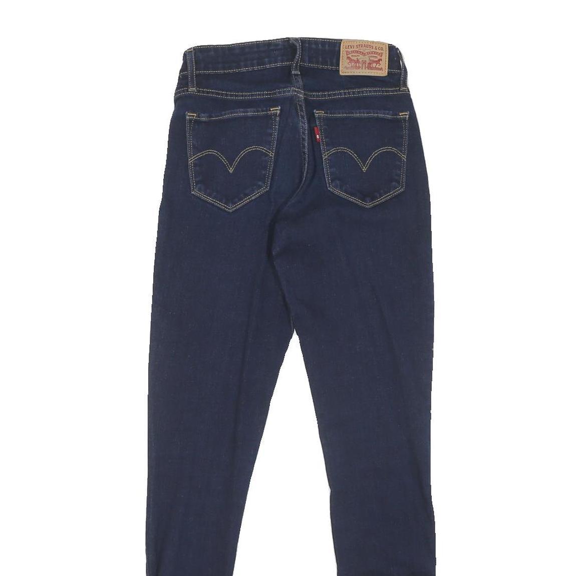 LEVI'S Womens Jeans Blue Regular Skinny Denim Dark W25 L28 Classic Zip