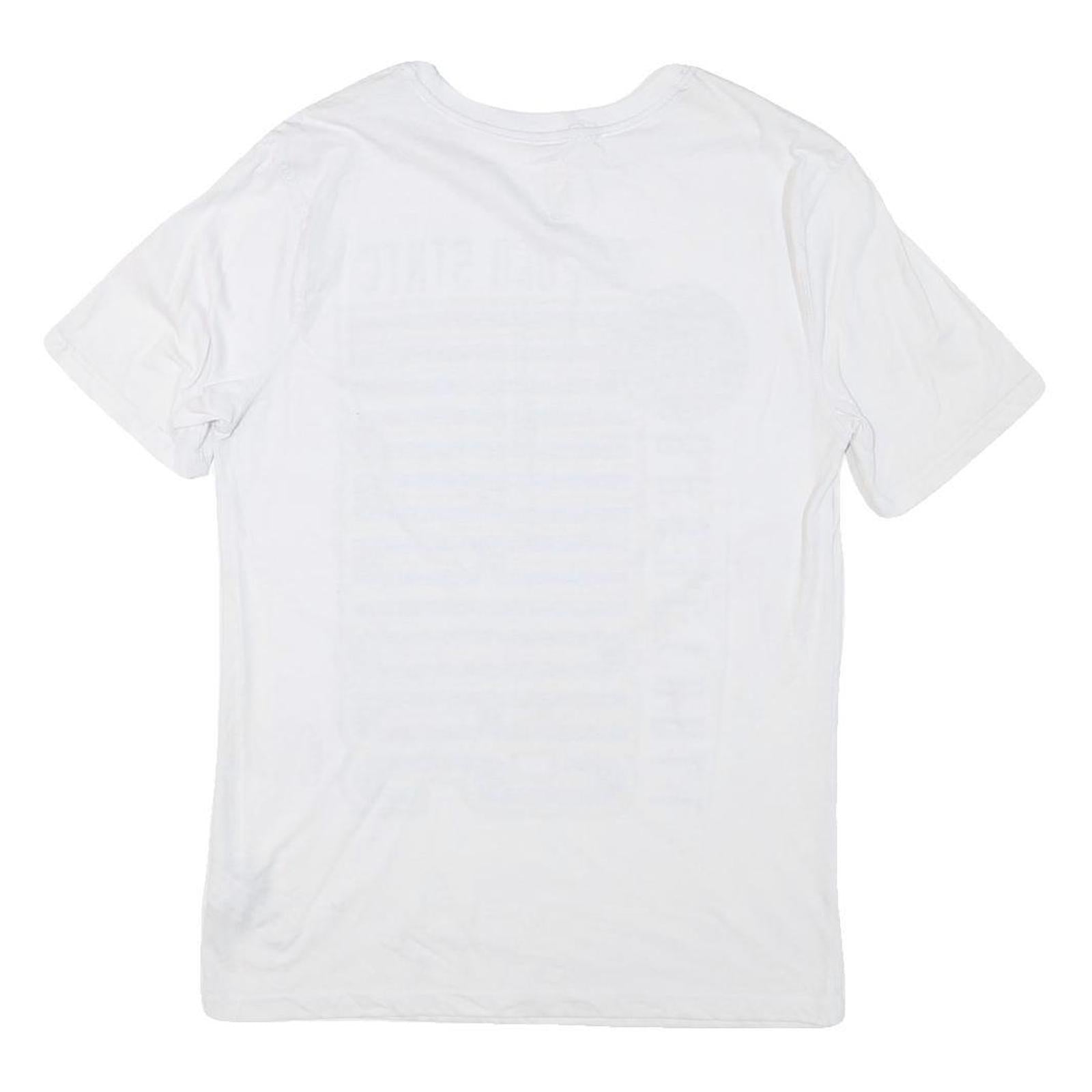 NBA Mens White Golden State Warriors Graphic T-Shirt M Short Sleeve Crew Neck