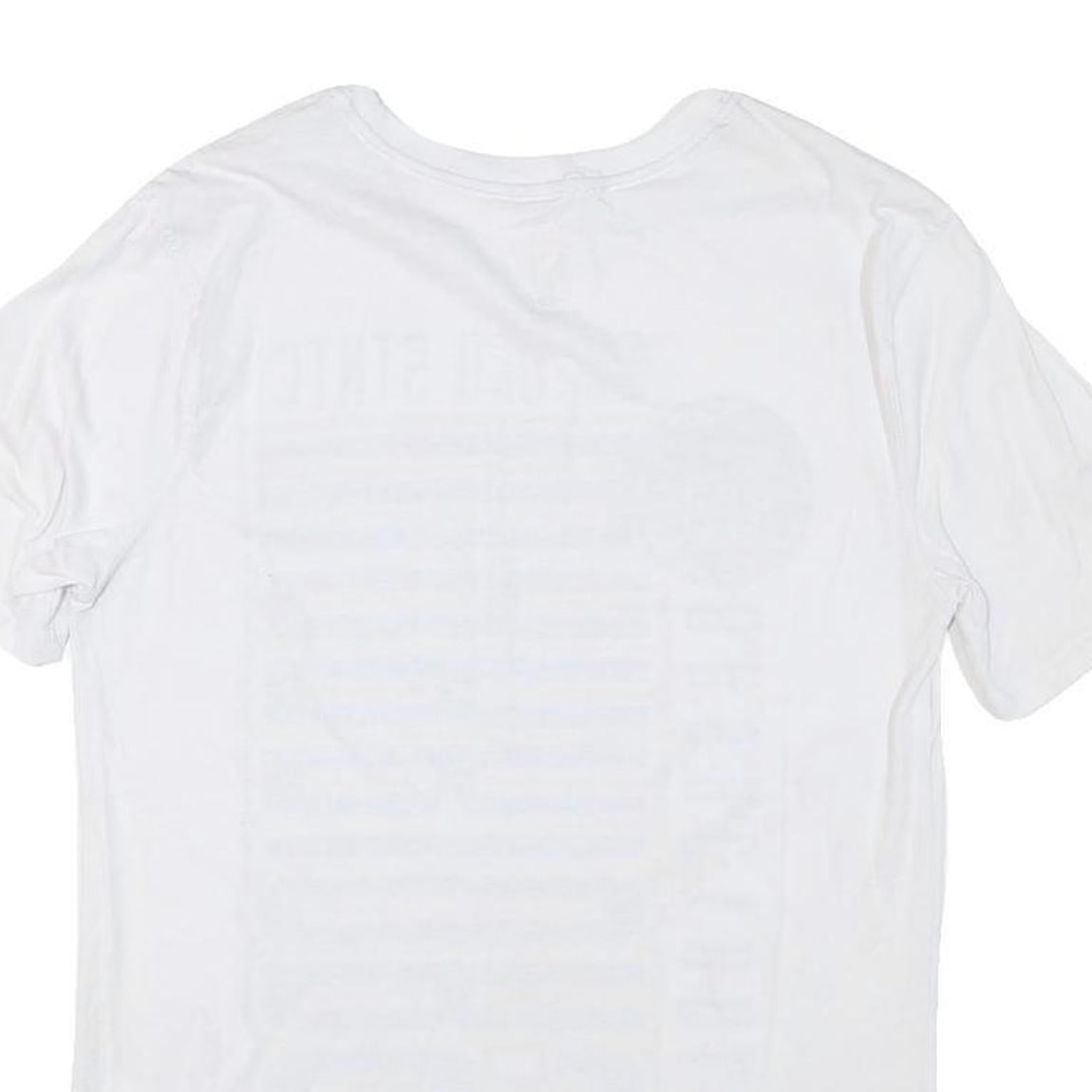 NBA Mens White Golden State Warriors Graphic T-Shirt M Short Sleeve Crew Neck