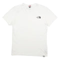 THE NORTH FACE Mens White XS Short Sleeve Crew Neck Logo Cotton Blend T-Shirt