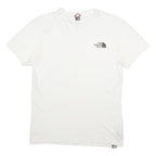 THE NORTH FACE Mens White XS Short Sleeve Crew Neck Logo Cotton Blend T-Shirt
