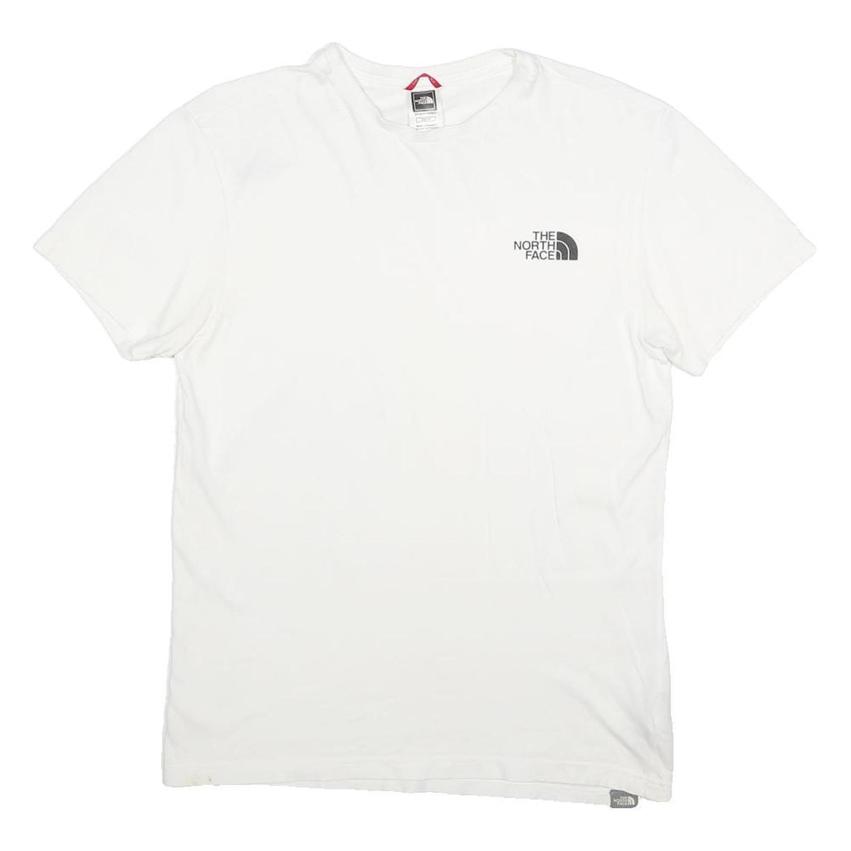 THE NORTH FACE Mens White XS Short Sleeve Crew Neck Logo Cotton Blend T-Shirt