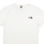 THE NORTH FACE Mens White XS Short Sleeve Crew Neck Logo Cotton Blend T-Shirt
