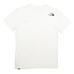 THE NORTH FACE Mens White XS Short Sleeve Crew Neck Logo Cotton Blend T-Shirt