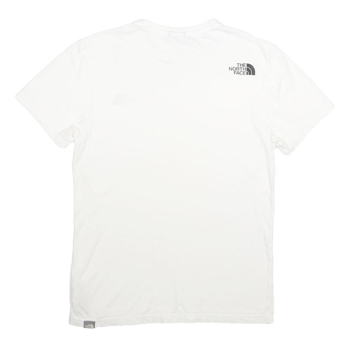 THE NORTH FACE Mens White XS Short Sleeve Crew Neck Logo Cotton Blend T-Shirt