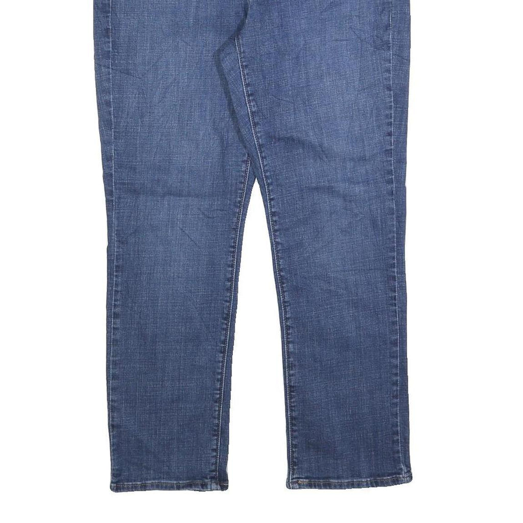 LEVI'S Womens Classic Blue Denim Straight Medium W30 L27 Jeans Zip Cotton Blend