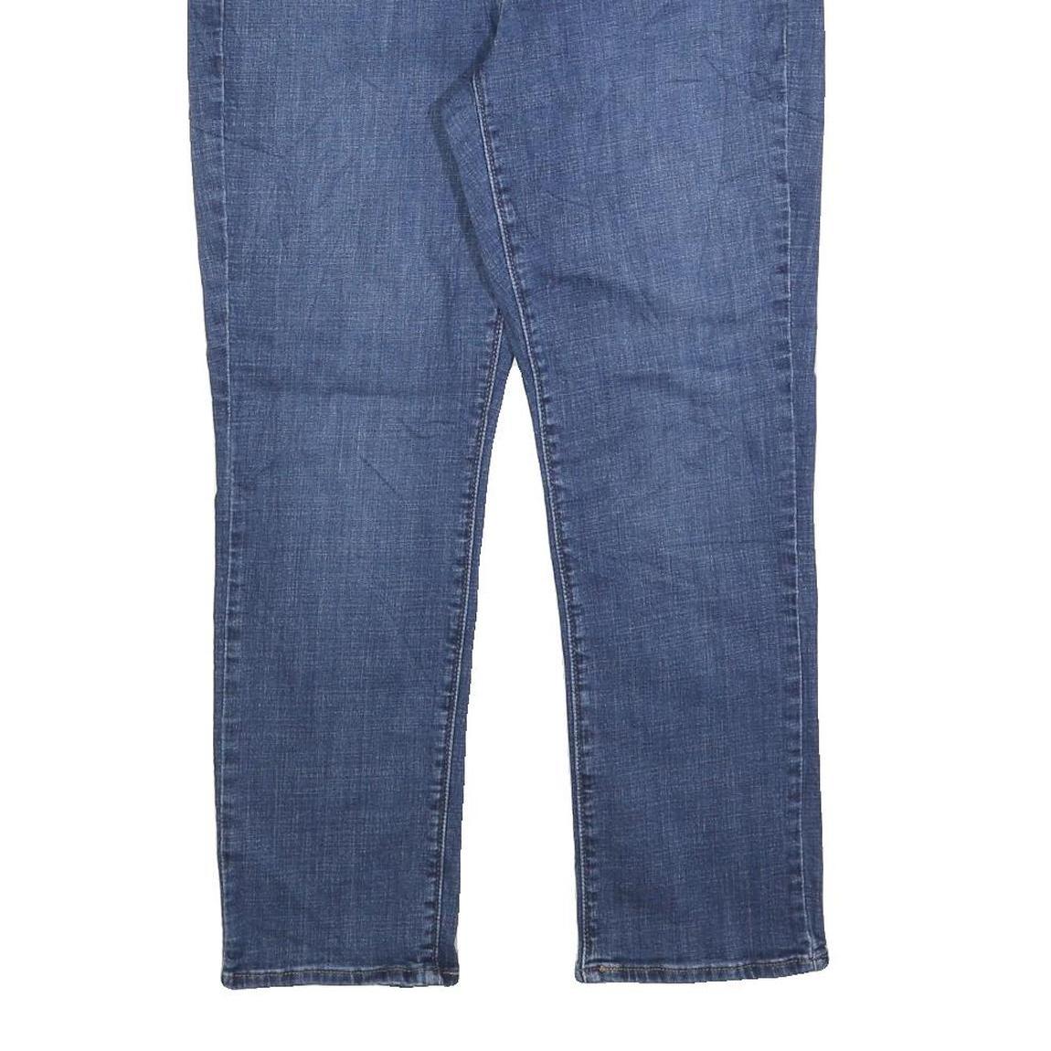 LEVI'S Womens Classic Blue Denim Straight Medium W30 L27 Jeans Zip Cotton Blend