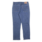 LEVI'S Womens Classic Blue Denim Straight Medium W30 L27 Jeans Zip Cotton Blend