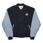 DPP Mens Black & Light Blue Cotton Blend Button Jacket 2XL Casual Classic