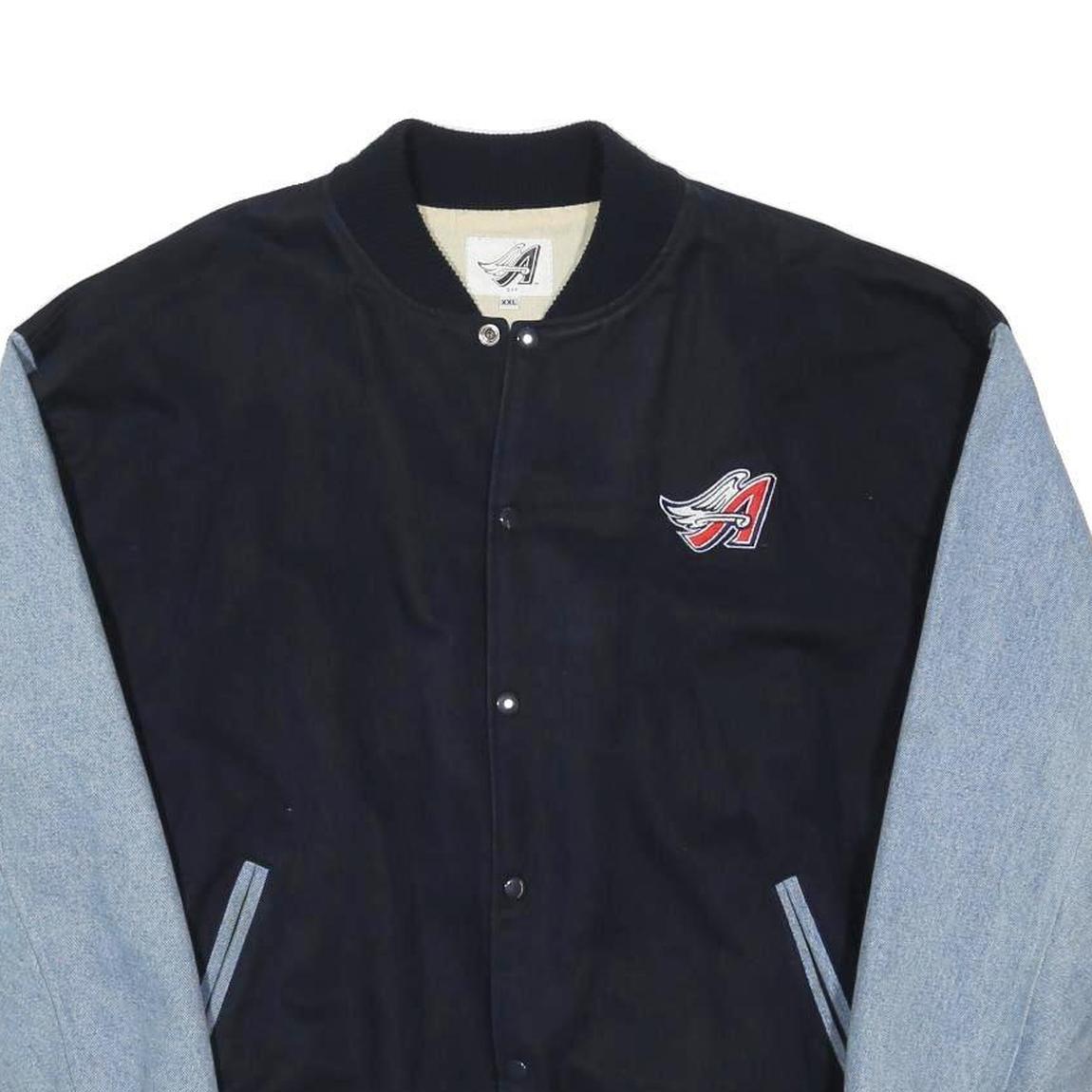 DPP Mens Black & Light Blue Cotton Blend Button Jacket 2XL Casual Classic