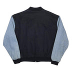 DPP Mens Black & Light Blue Cotton Blend Button Jacket 2XL Casual Classic