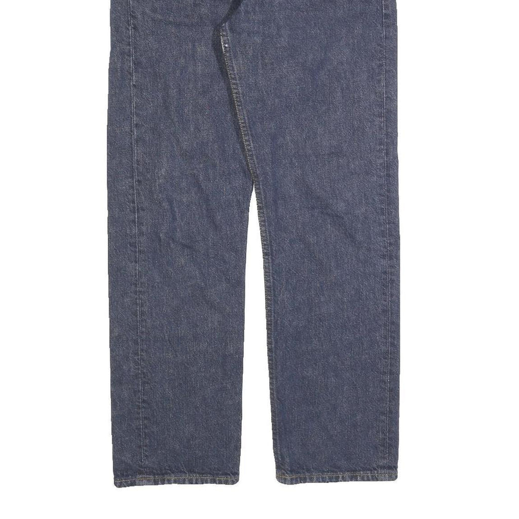 LEVI'S 501 Mens Jeans Blue Regular Straight Denim Medium W30 L30 Classic Button